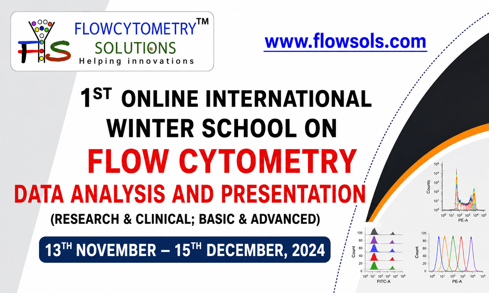 “1st Online International Winter School on Flow Cytometry Data Analysis & Presentation”, 13th November–15th December 2024