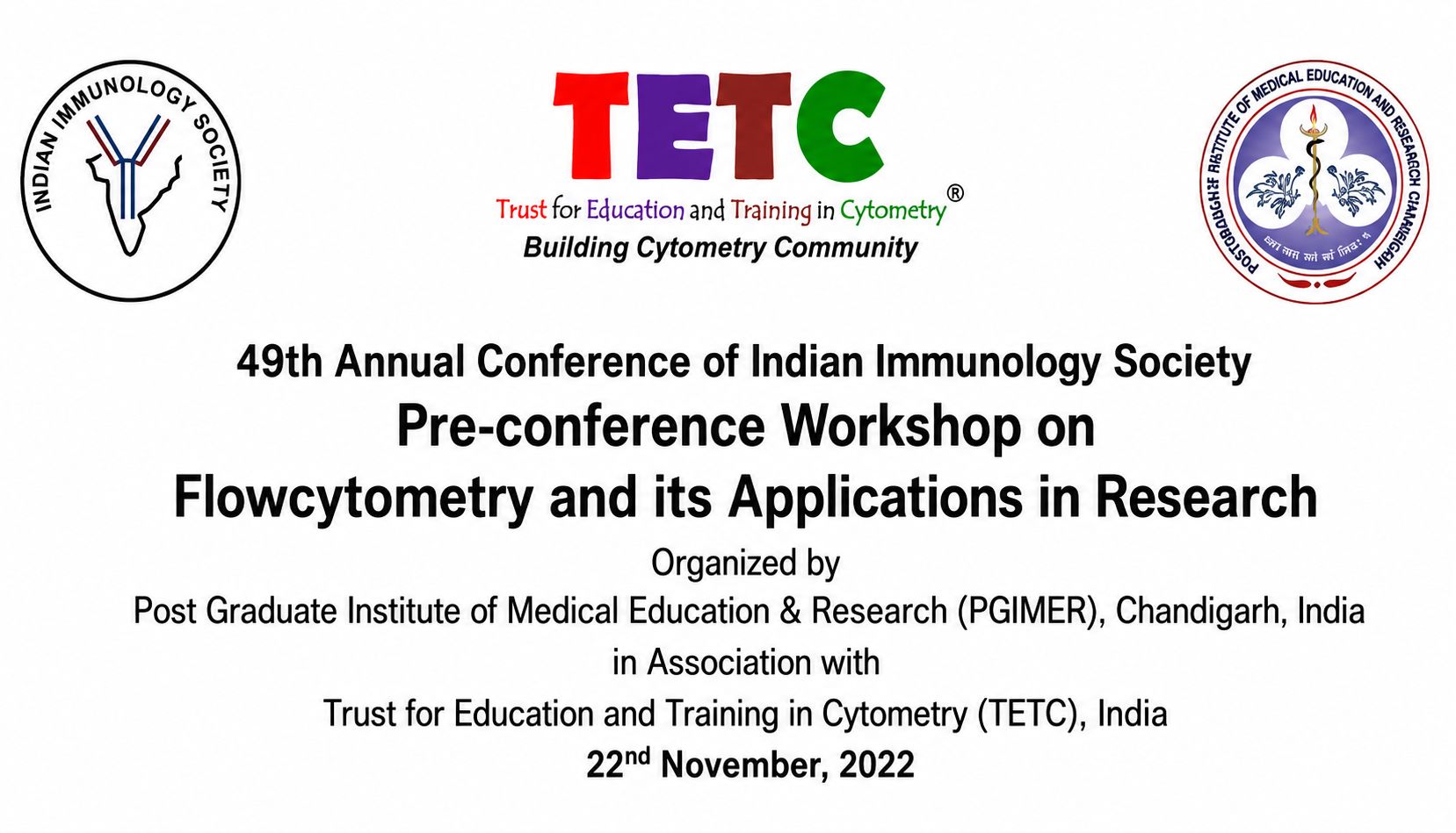 Pre-conference Workshop on “Flow Cytometry and Its Applications in Research”, 22 November 2022