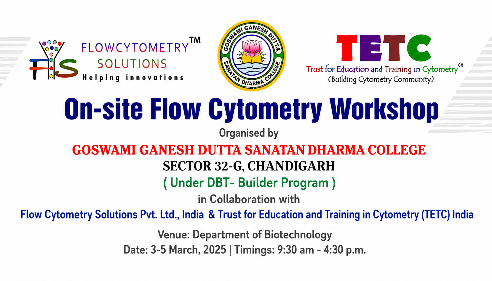 “On-site Flow Cytometry Workshop”, 3–5 March 2025