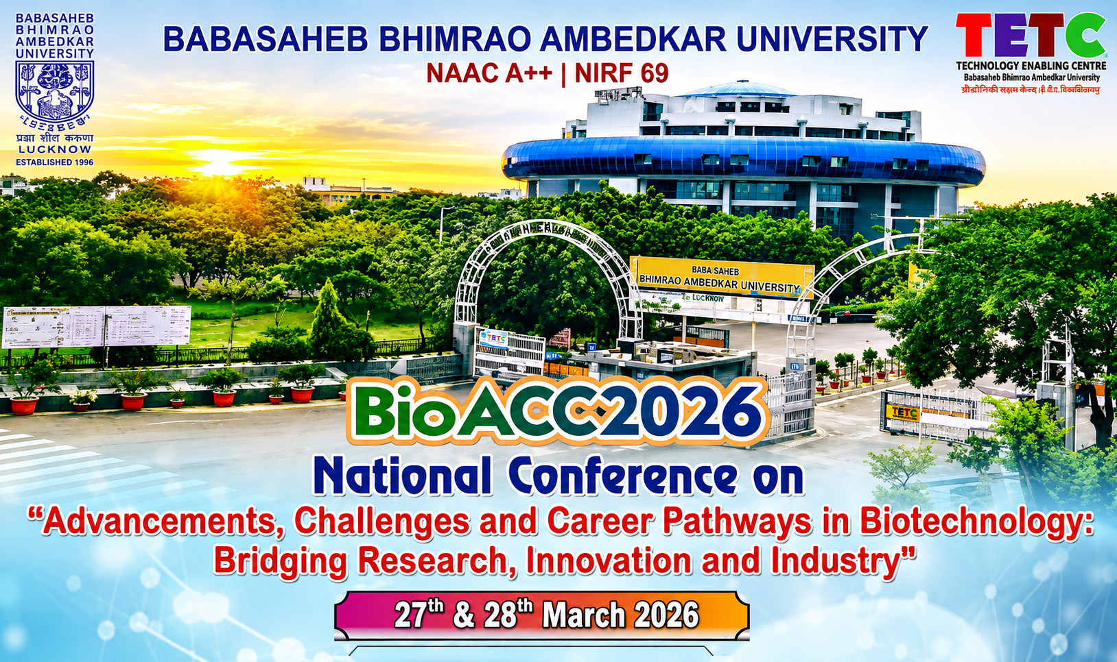 BioACC2026 – National Conference on Advancements, Challenges and Career Pathways in Biotechnology